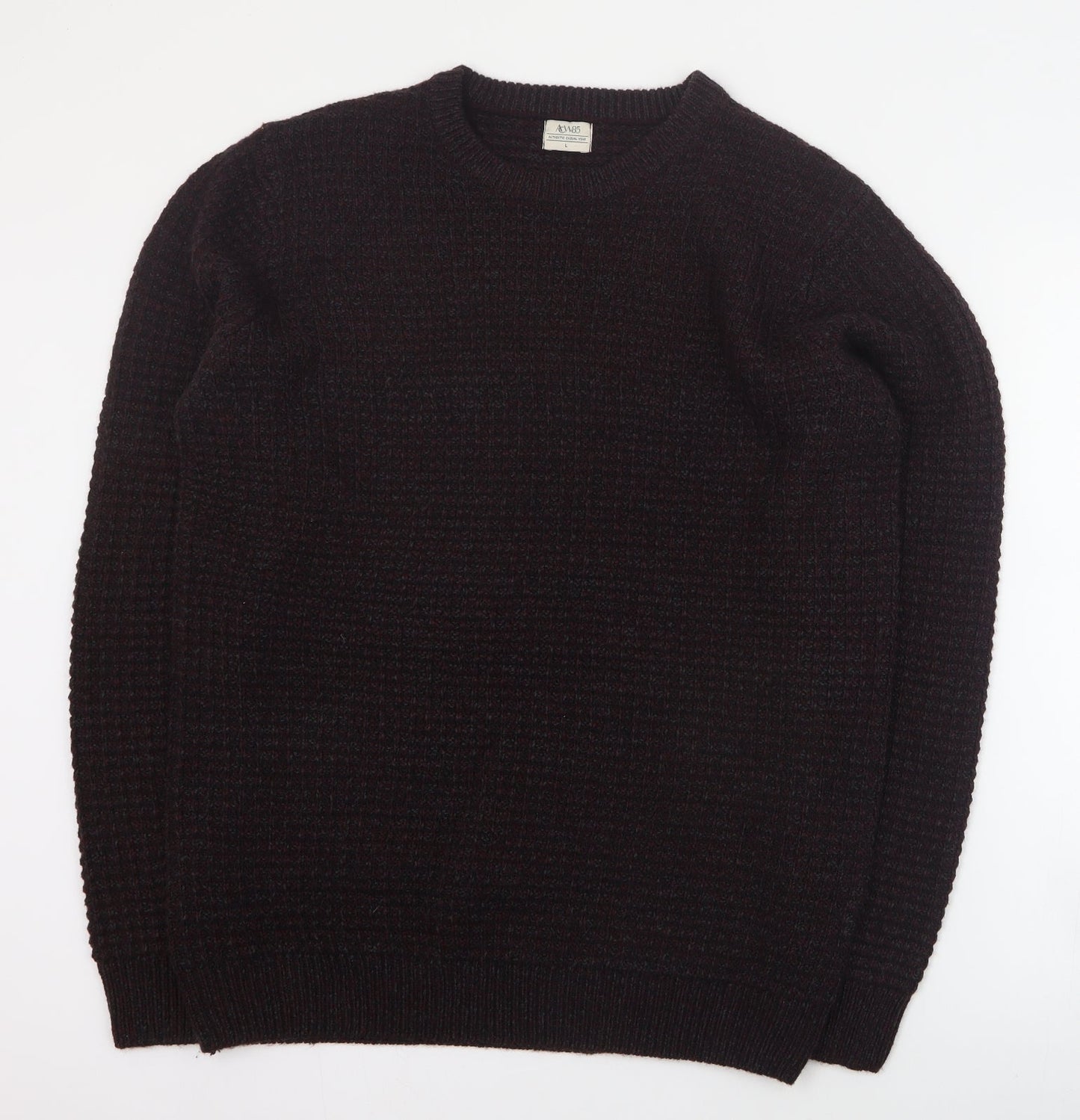 Matalan Mens Red Round Neck  Acrylic Pullover Jumper Size L