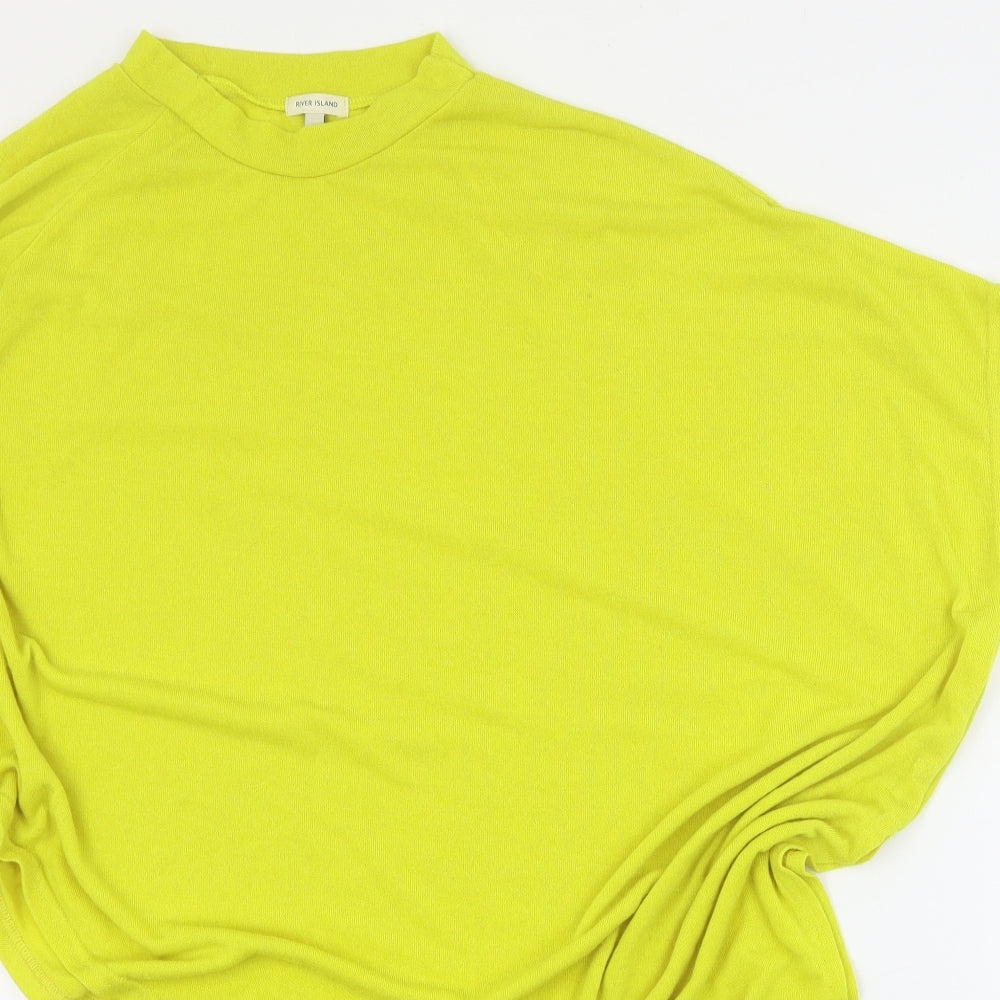 Womens UK Size 8 River Island Yellow Pullover Jumper