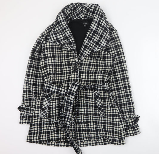Womens UK Size S Eivissa Black Pea Coat