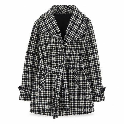 Womens UK Size S Eivissa Black Pea Coat