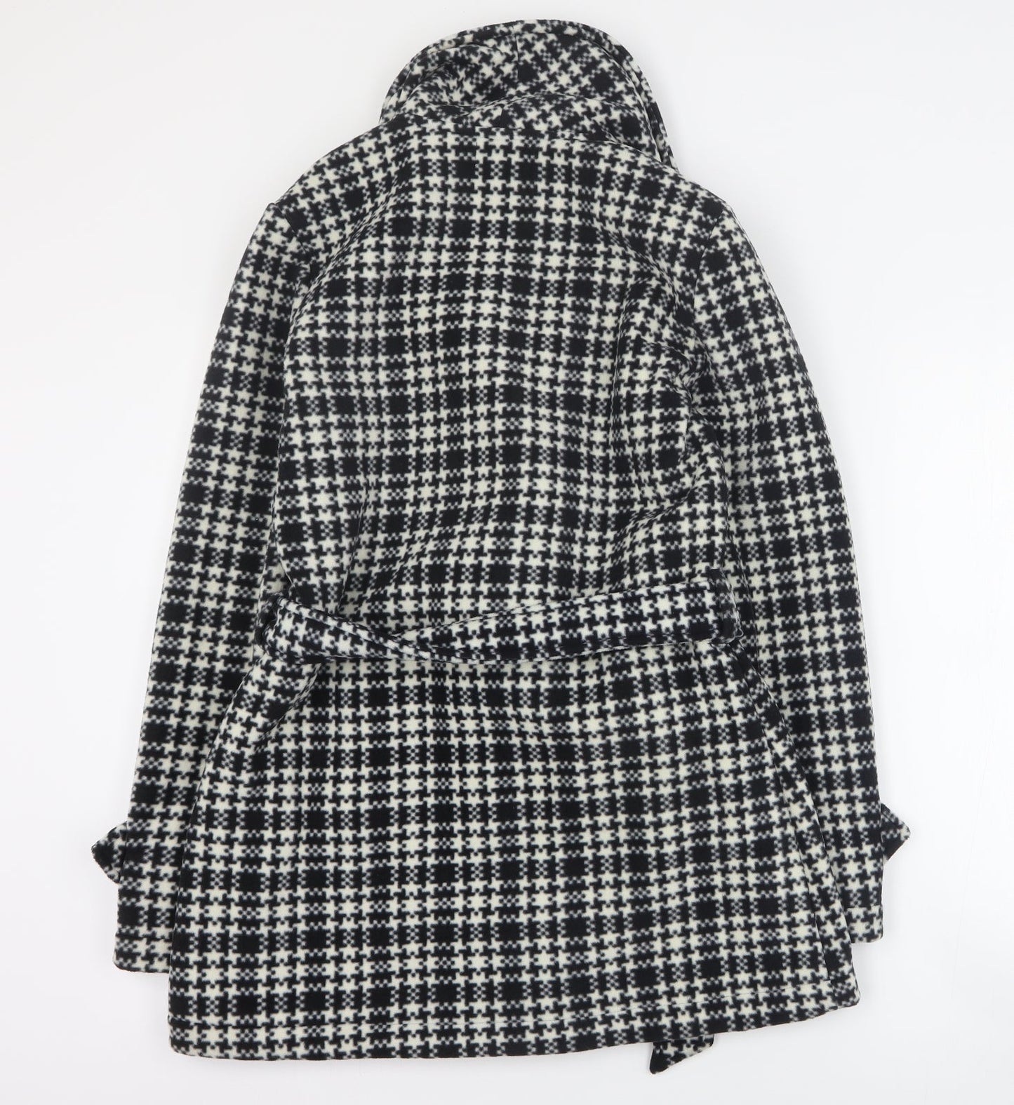 Womens UK Size S Eivissa Black Pea Coat