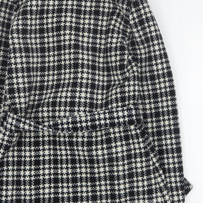 Womens UK Size S Eivissa Black Pea Coat