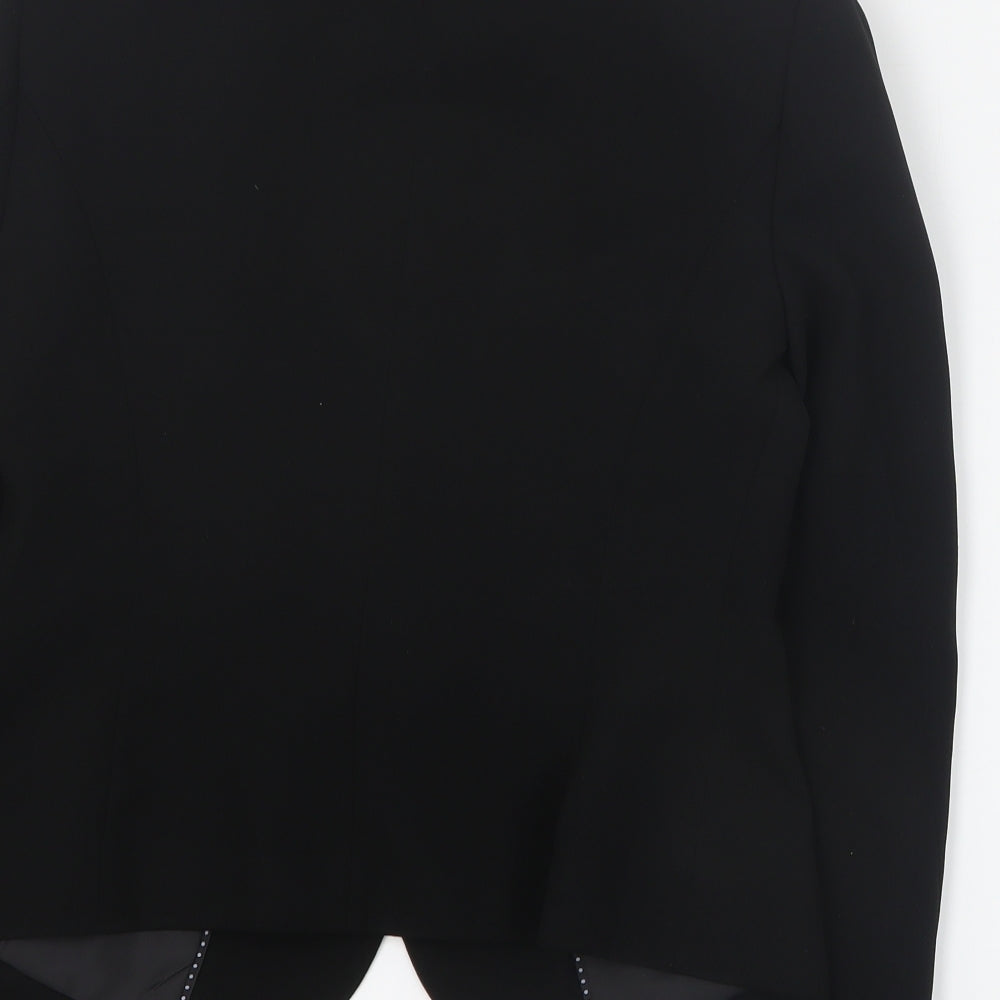 Marks and Spencer Womens Black  Polyester Jacket Blazer Size 8