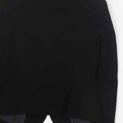 Marks and Spencer Womens Black  Polyester Jacket Blazer Size 8