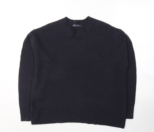 Womens UK Size 12 Marks and Spencer Blue Pullover Jumper