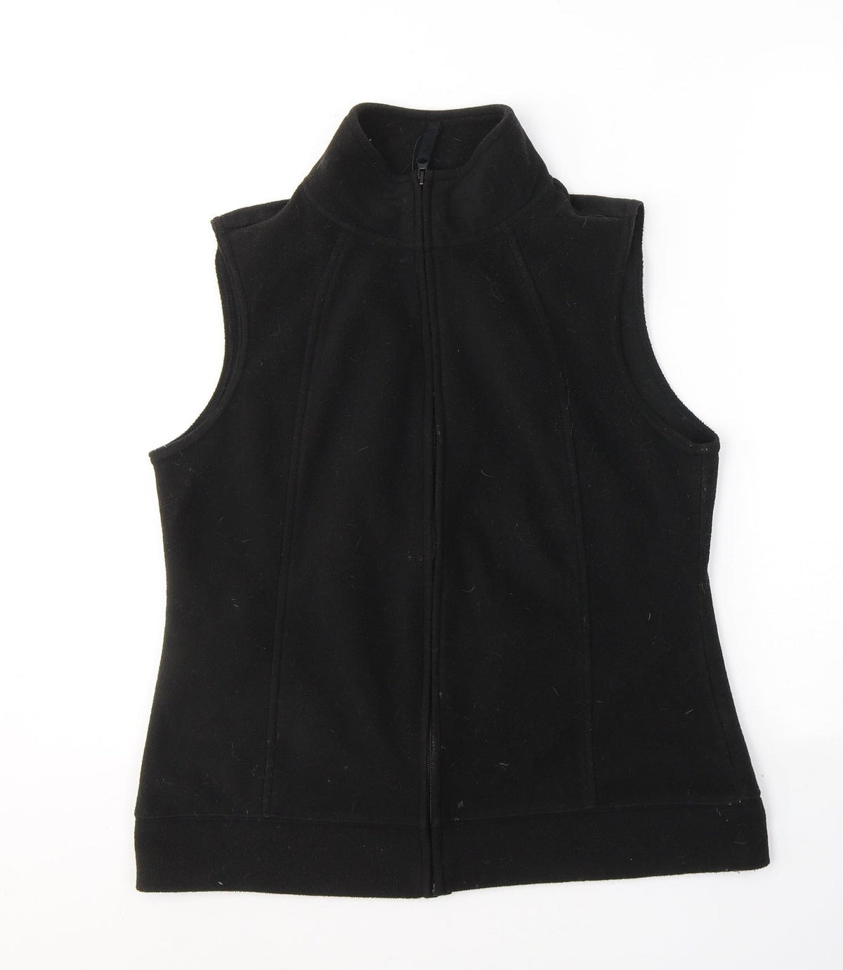 F&F  Womens Black  Polyester Full Zip Sweatshirt Size 12  Zip