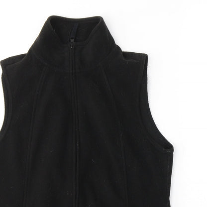F&F  Womens Black  Polyester Full Zip Sweatshirt Size 12  Zip