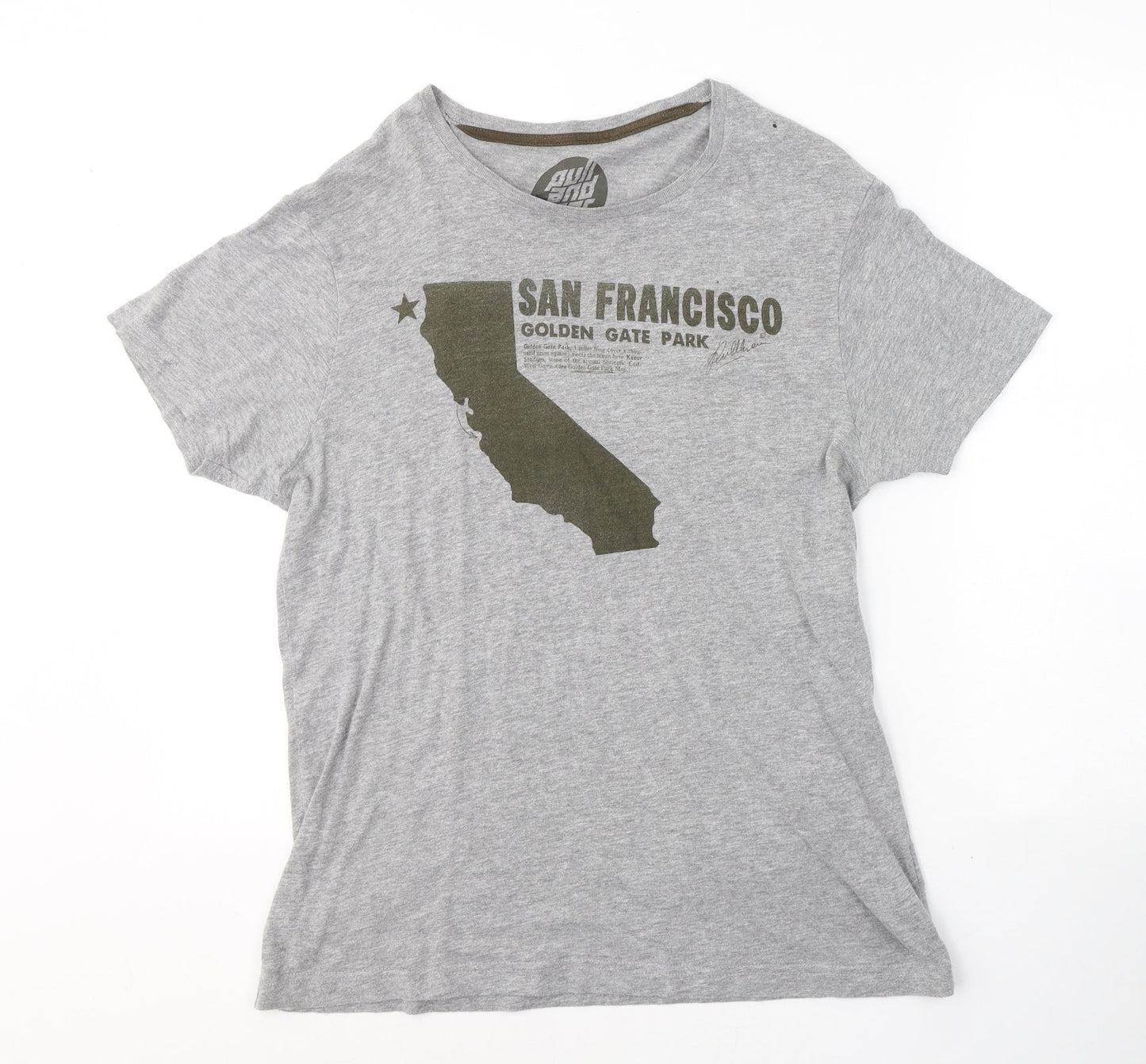 Paul and Hear Mens Grey  Cotton  T-Shirt Size M Round Neck  - San Francisco