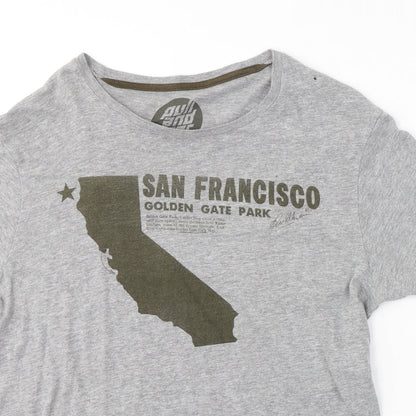 Paul and Hear Mens Grey  Cotton  T-Shirt Size M Round Neck  - San Francisco
