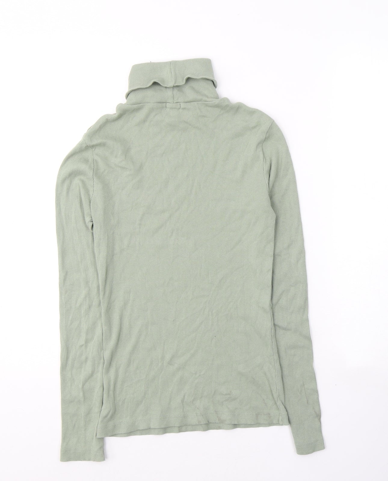 Womens UK Size 8 River Island Green Jersey T-Shirt