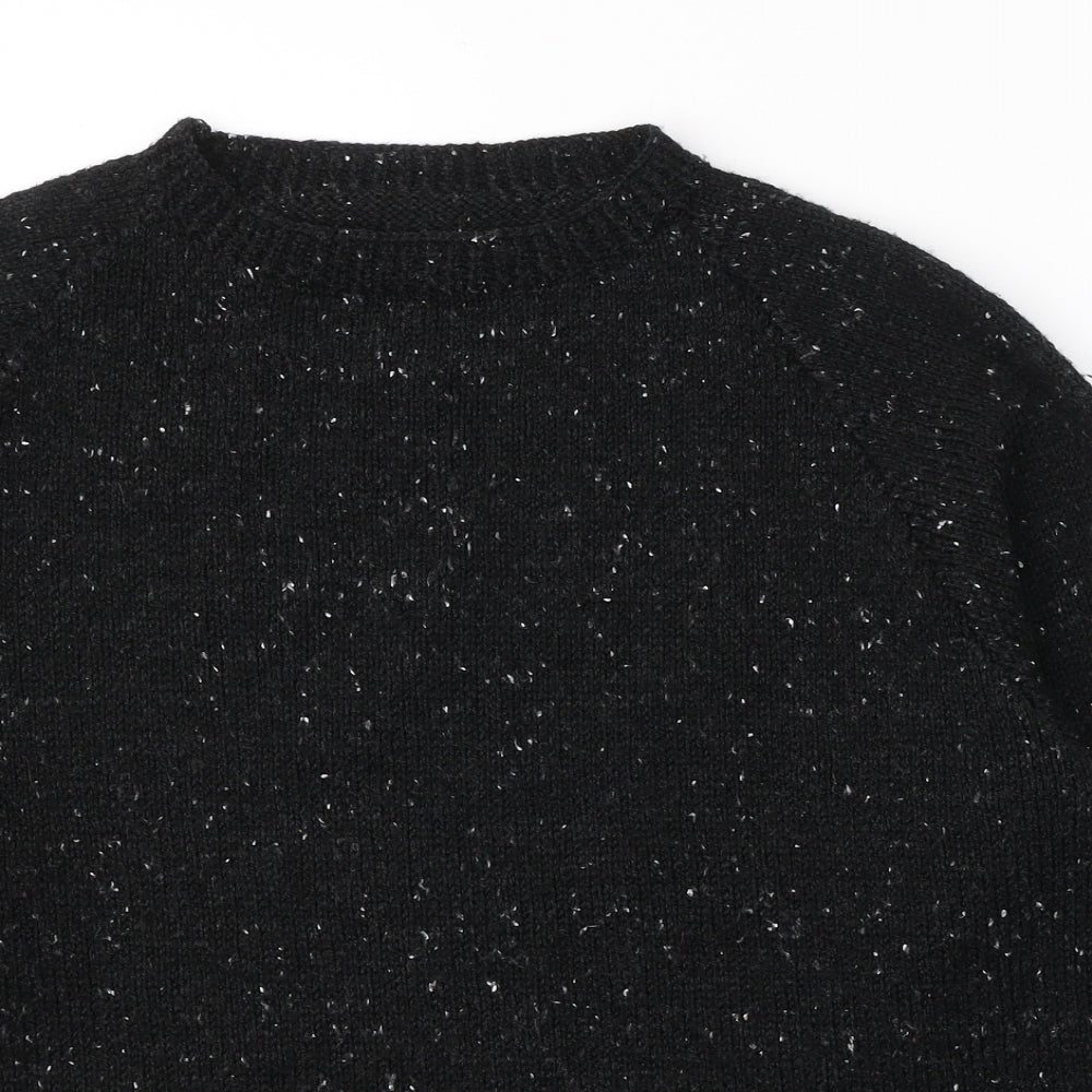 Womens UK Size L Preworn Black Pullover Jumper