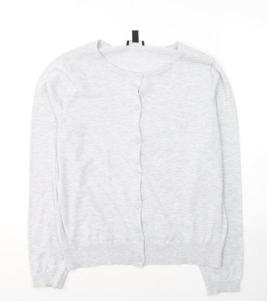 Womens UK Size 16 New Look Grey Cardigan Jumper