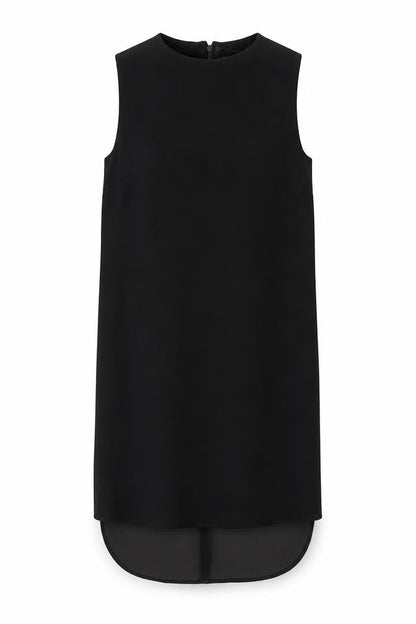 Topshop Womens Black  Polyester Tank Dress  Size 6  Round Neck Pullover
