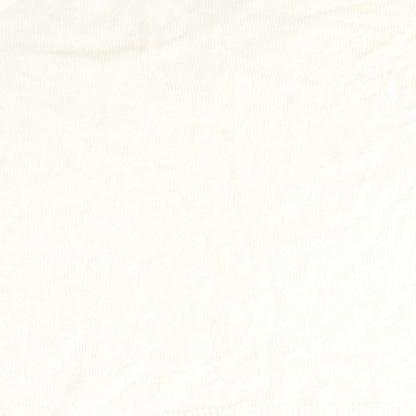 Damart Womens White  Acrylic Jersey T-Shirt Size 12 V-Neck