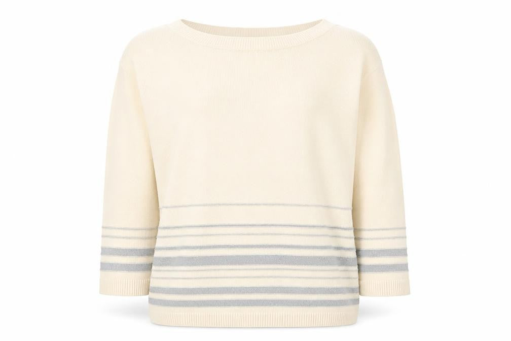 Womens UK Size M Tru Collection Beige Pullover Jumper
