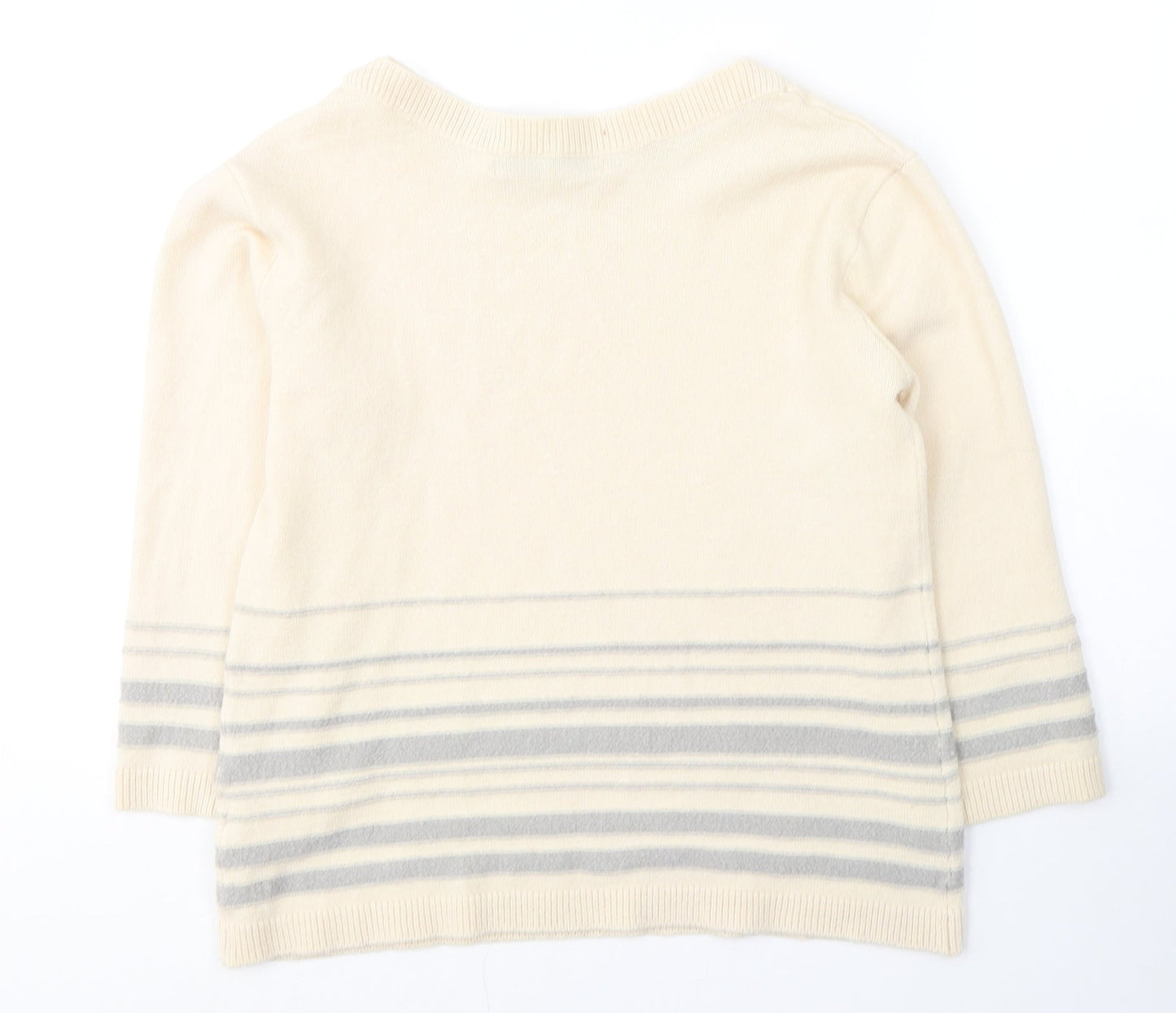 Womens UK Size M Tru Collection Beige Pullover Jumper