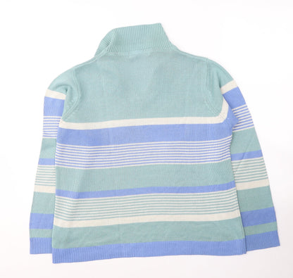 Womens UK Size 14 EWM Green Pullover Jumper