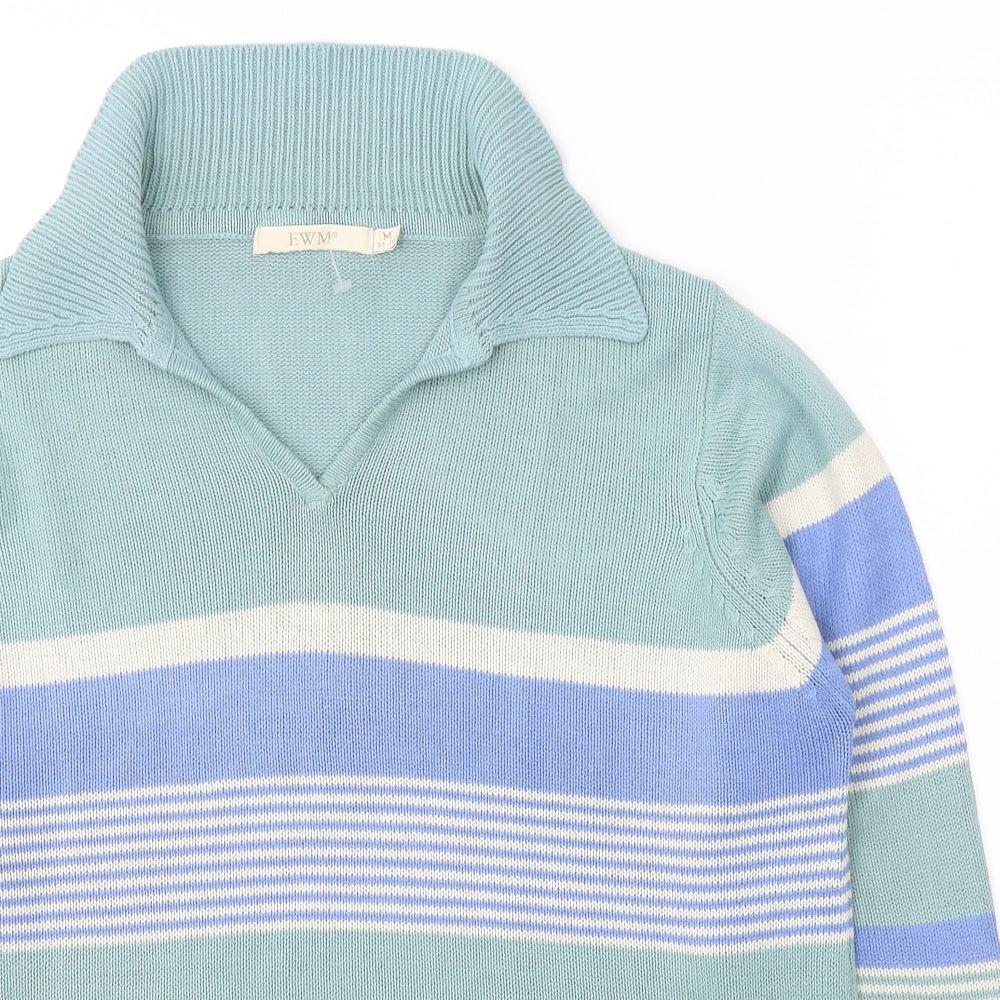 Womens UK Size 14 EWM Green Pullover Jumper
