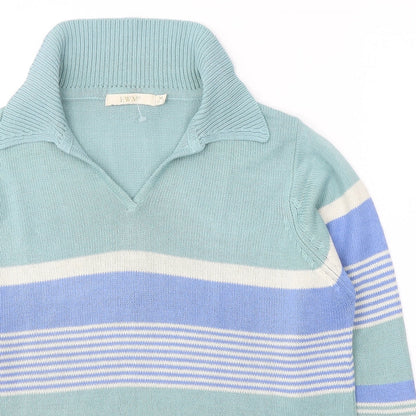 Womens UK Size 14 EWM Green Pullover Jumper