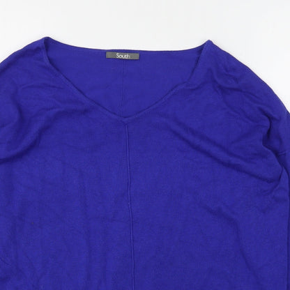 Womens UK Size 12 South Blue Pullover Jumper