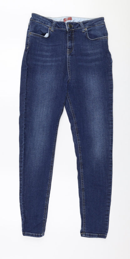 11 degrees Womens Blue  Polyester Skinny Jeans Size 26 in L28 in Slim Zip