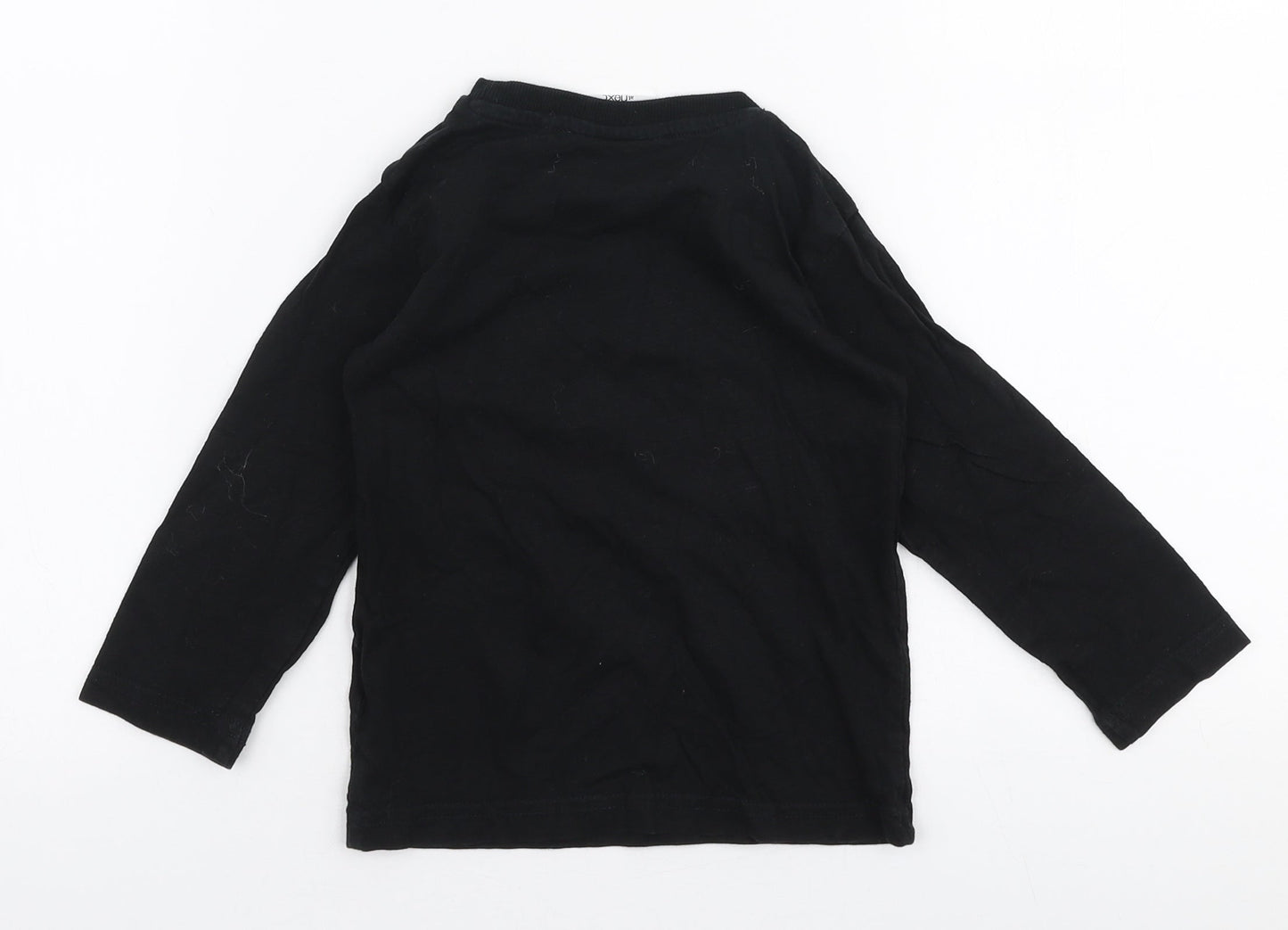 NEXT Boys Black  100% Cotton Pullover T-Shirt Size 18-24 Months Round Neck Pullover - Batman