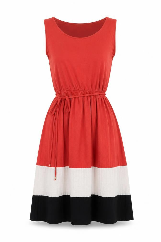 Oasis Womens Multicoloured  Polyester Skater Dress  Size XS  Round Neck Pullover