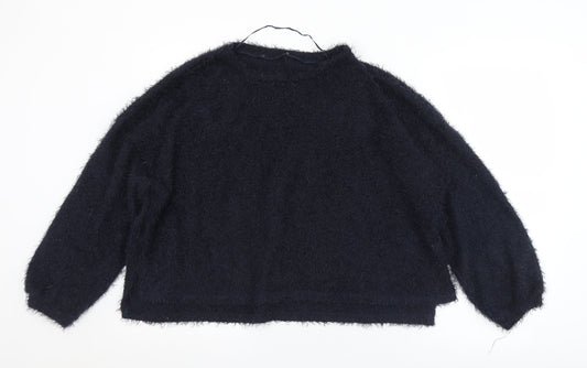 Primark Womens Black Round Neck  Polyester Pullover Jumper Size 18   - 18/20