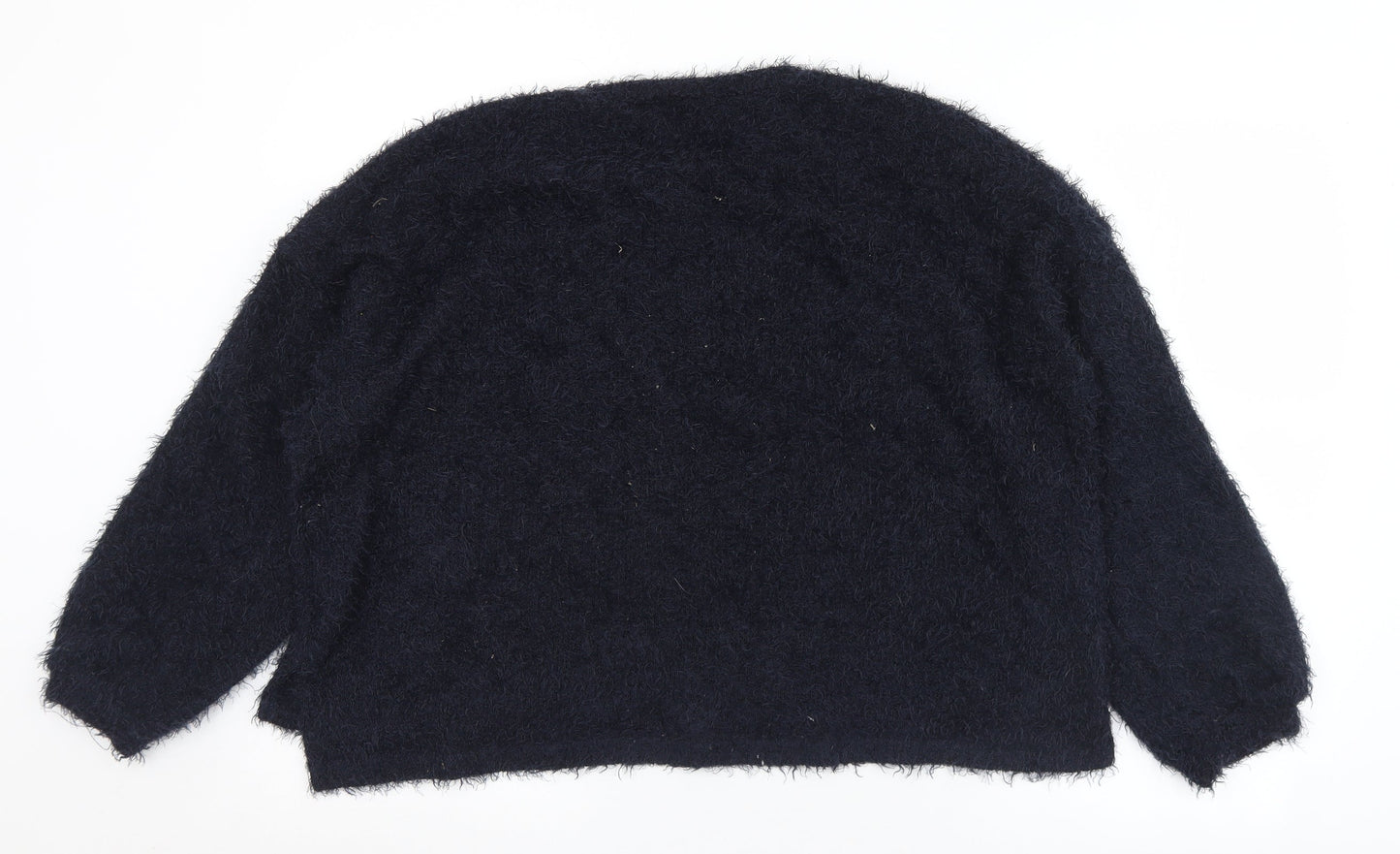 Primark Womens Black Round Neck  Polyester Pullover Jumper Size 18   - 18/20