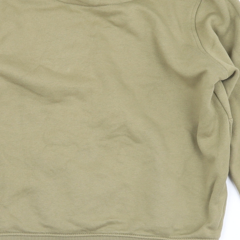 Holyfield Boys Green  Cotton Pullover Sweatshirt Size 10-11 Years   - Logo. 10-12 Years