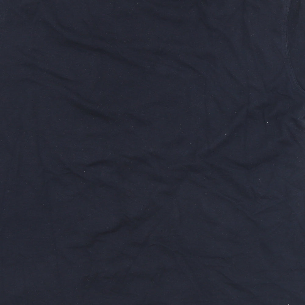 Dunnes Stores Mens Black  Cotton  T-Shirt Size M Crew Neck  - Irish