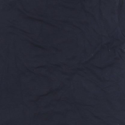 Dunnes Stores Mens Black  Cotton  T-Shirt Size M Crew Neck  - Irish
