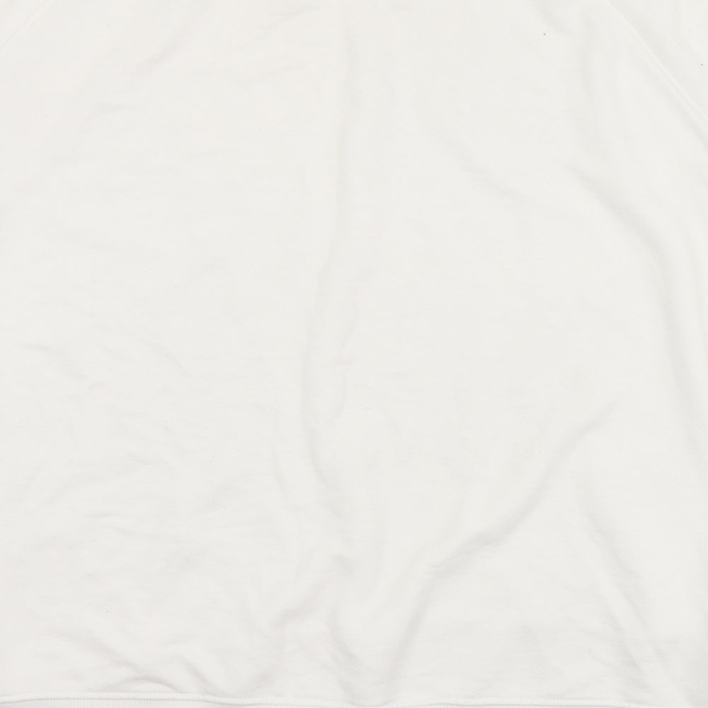 Mens UK Size 2XL H&M White Pullover Sweatshirt