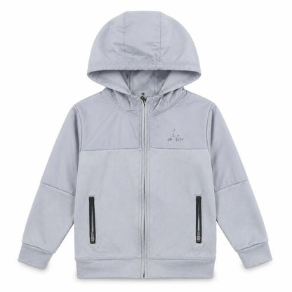 Urban Dept Boys Grey  Polyester Full Zip Hoodie Size 4 Years  Zip