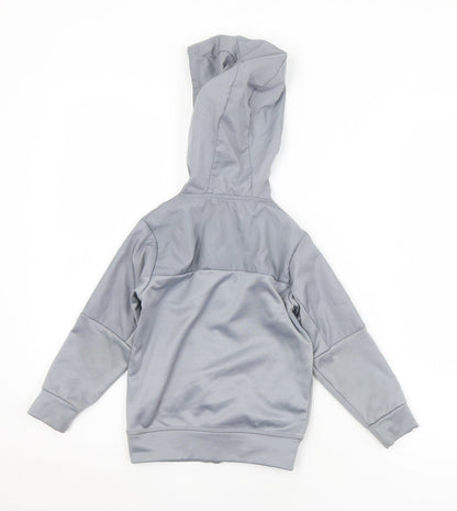 Urban Dept Boys Grey  Polyester Full Zip Hoodie Size 4 Years  Zip