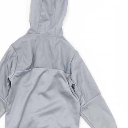 Urban Dept Boys Grey  Polyester Full Zip Hoodie Size 4 Years  Zip