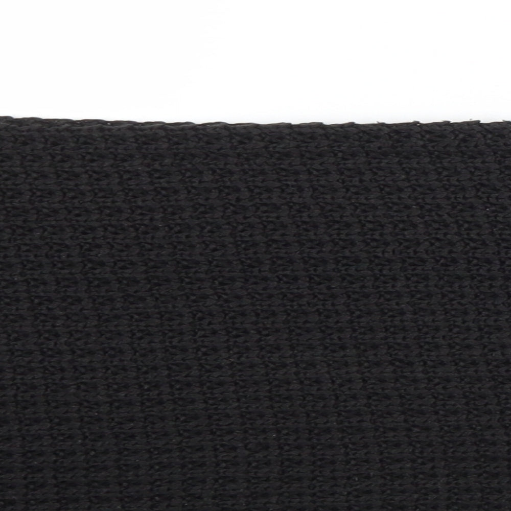 F&F Womens Black Collared  Acrylic Shrug Jumper One Size