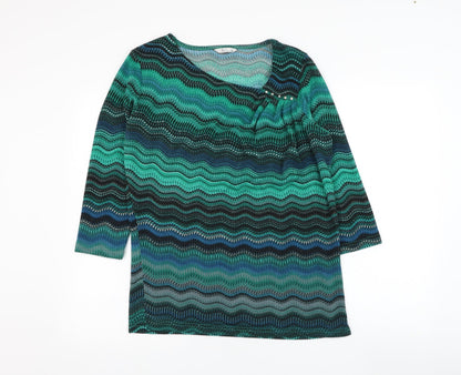 Womens UK Size M Klass Green Pullover Jumper