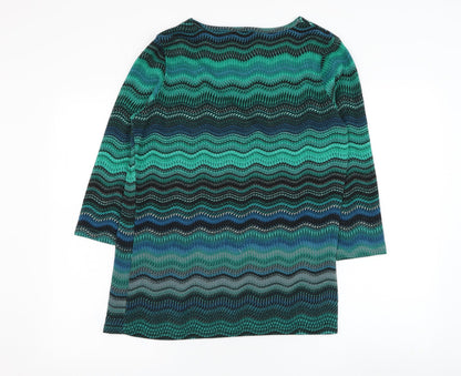 Womens UK Size M Klass Green Pullover Jumper