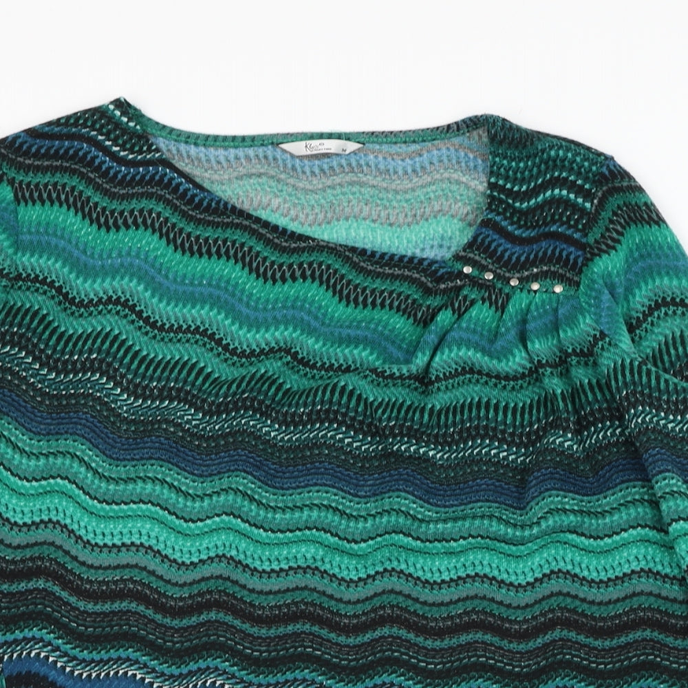 Womens UK Size M Klass Green Pullover Jumper