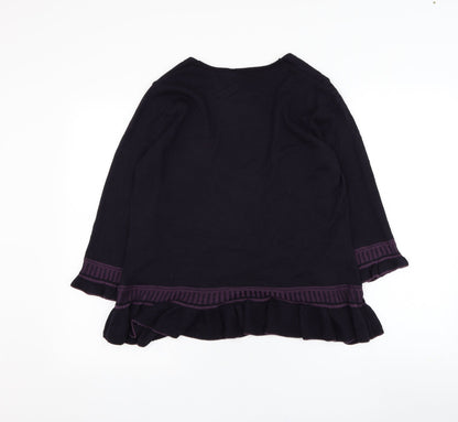 Womens UK Size 14 Marks and Spencer Purple Cardigan Jumper