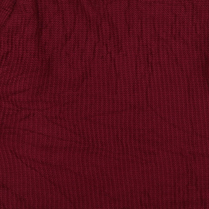 Tiffany Womens Red Round Neck  Acrylic Pullover Jumper Size M