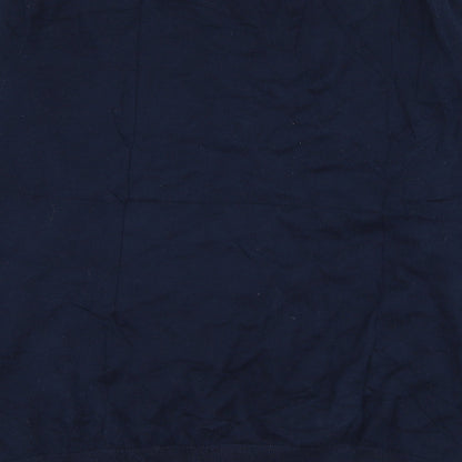 LFTMAN Mens Blue Round Neck  Cotton Pullover Jumper Size 2XL