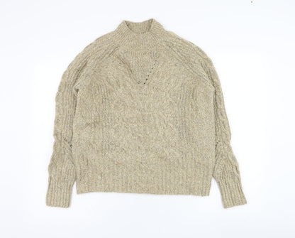 Womens UK Size S Marks and Spencer Brown Pullover Jumper