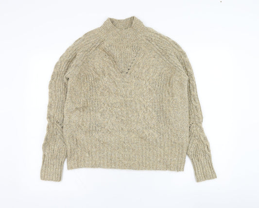 Womens UK Size S Marks and Spencer Brown Pullover Jumper