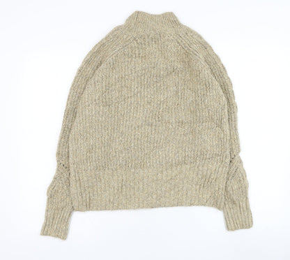 Womens UK Size S Marks and Spencer Brown Pullover Jumper