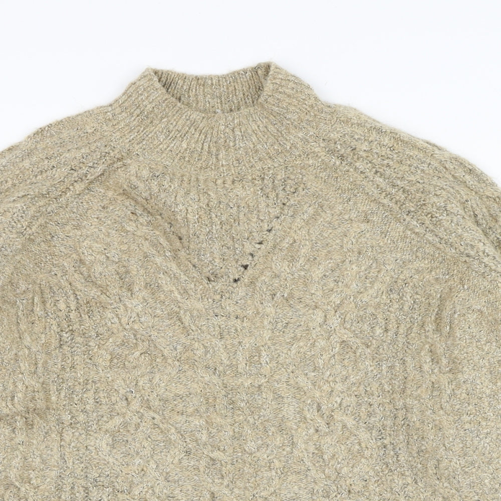 Womens UK Size S Marks and Spencer Brown Pullover Jumper