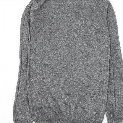 Atmosphere Womens Silver Roll Neck  Polyester Pullover Jumper Size 6