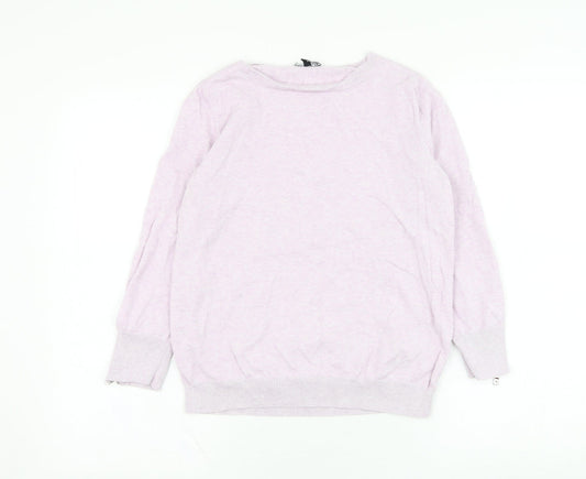 Womens UK Size 12 Warehouse Purple Pullover Jumper