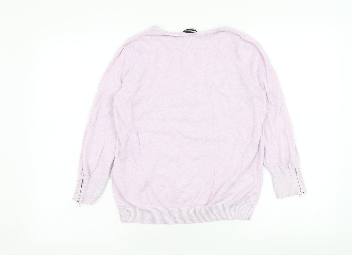 Womens UK Size 12 Warehouse Purple Pullover Jumper